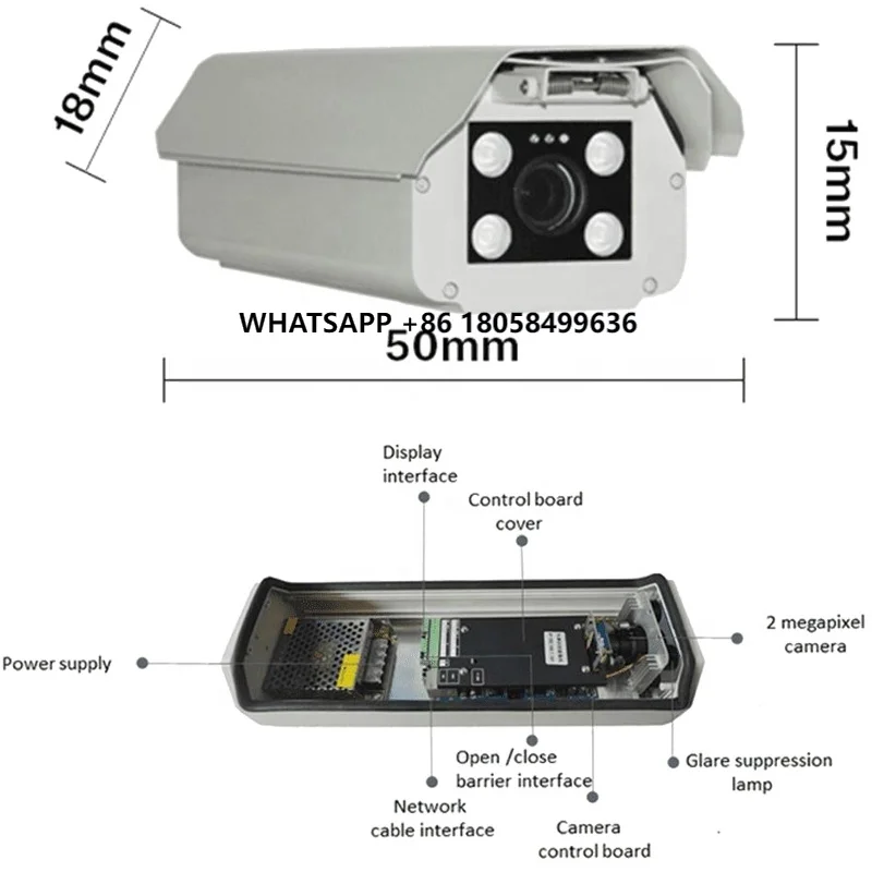 Vehicle License Plate Recognition Camra for Parking Lot Highway Toll City Intelligent Traffic
Vehicle License Plate Recognition Camra for Parking Lot Highway Toll City Intelligent Traffic