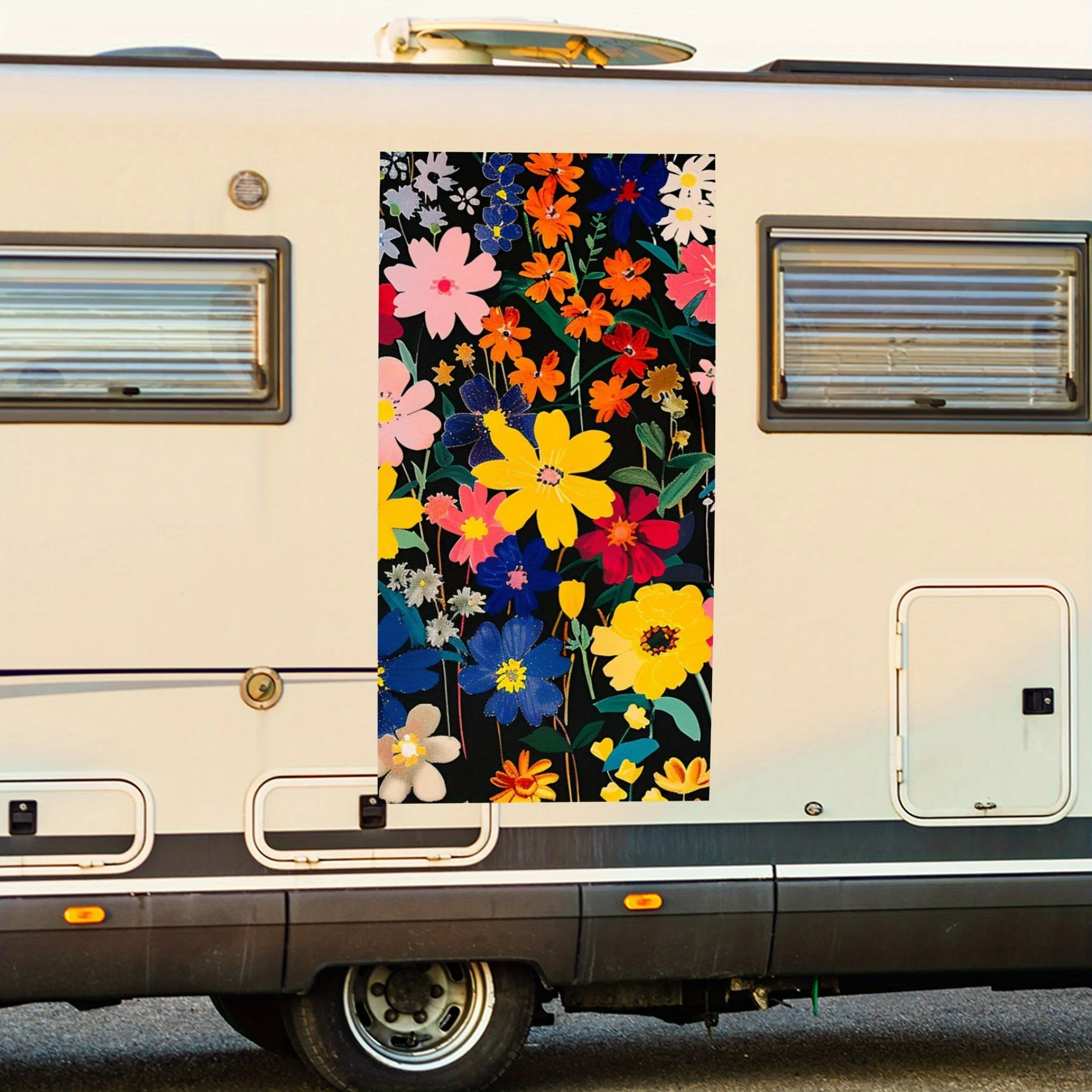 Автомобильная наклейка с яркими цветами, виниловая наклейка на сторону моторики дома, водонепроницаемая самоклеящаяся виниловая наклейка на сторону
Автомобильная наклейка с яркими цветами, виниловая наклейка на сторону моторики дома, водонепроницаемая самоклеящаяся виниловая наклейка на сторону