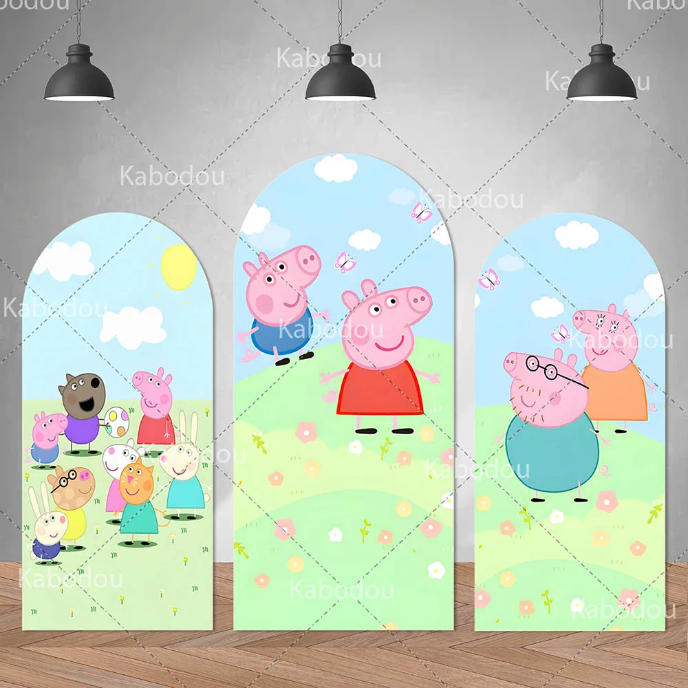 The Pig Bros Backdrop George Arch Cover Kid Birthday Party Cartoon Decoration Baby Shower Photography Background Booth
The Pig Bros Backdrop George Arch Cover Kid Birthday Party Cartoon Decoration Baby Shower Photography Background Booth