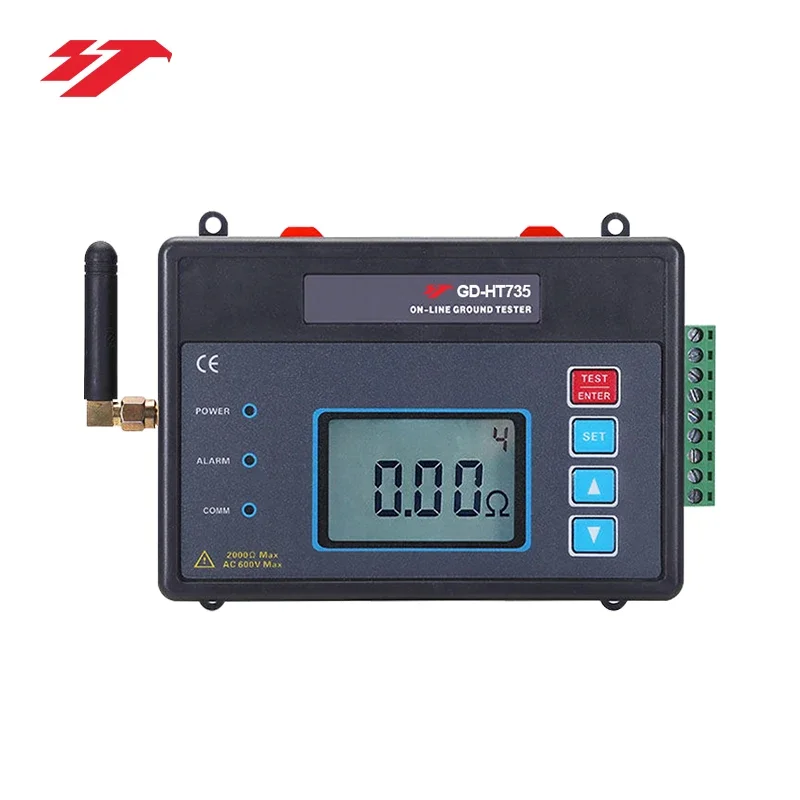 GD-HT735 On-line Grounding Earth Resistance Tester - Digital LCD 0.01-2000Ω AC 600V Max with RS485/GPRS
GD-HT735 On-line Grounding Earth Resistance Tester - Digital LCD 0.01-2000Ω AC 600V Max with RS485/GPRS
