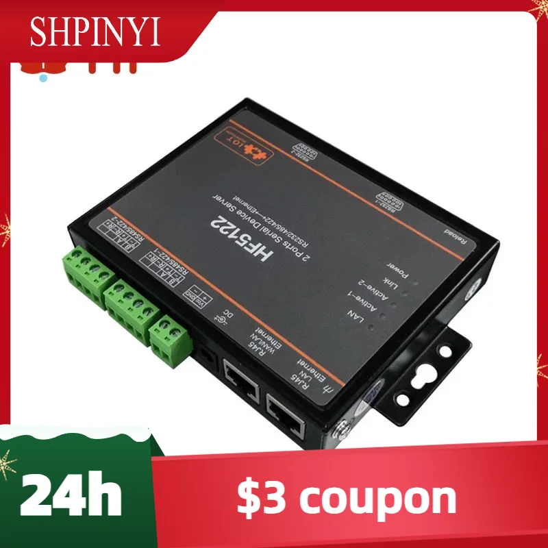IOT Serial to Ethernet Converter - FreeRTOS, 2-Port Transmission, Serial Server,modbusrtu HF5122RJ45 RS232/485/422 to tcp module
IOT Serial to Ethernet Converter - FreeRTOS, 2-Port Transmission, Serial Server,modbusrtu HF5122RJ45 RS232/485/422 to tcp module
