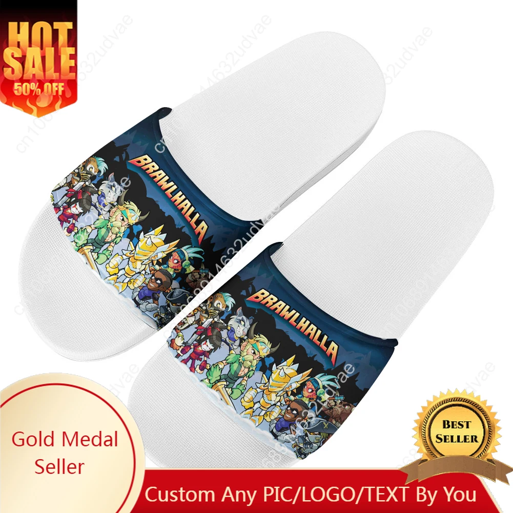 Brawlhalla Slippers Home Bathroom Sandals Water Shoes Men Women Teenagers Indoor Poor Sandal Customized Summer Slipper
Brawlhalla Slippers Home Bathroom Sandals Water Shoes Men Women Teenagers Indoor Poor Sandal Customized Summer Slipper