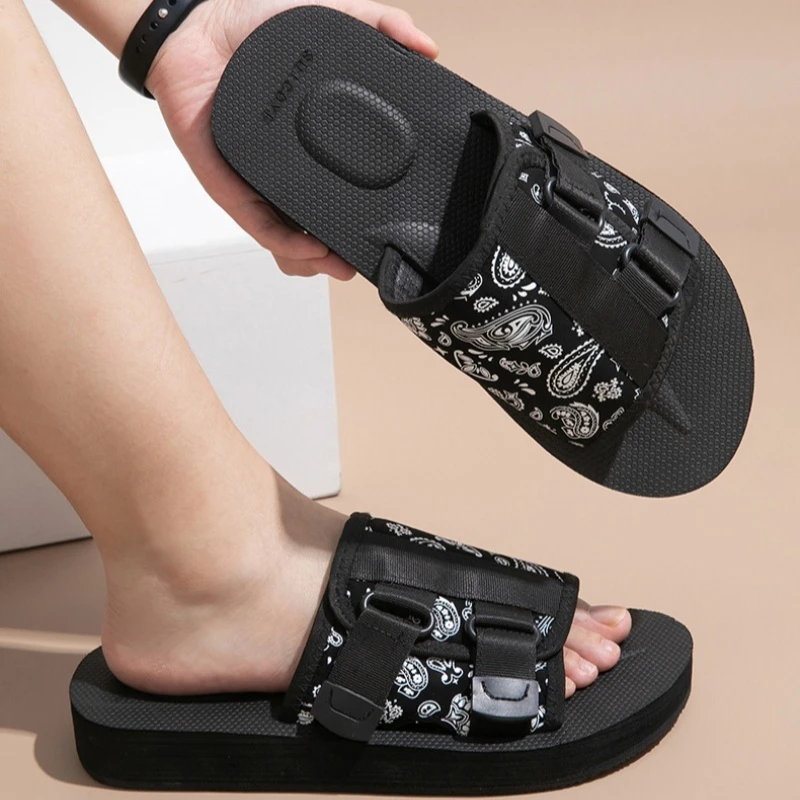 Unisex Paisley Print Adjustable Strap Slide Sandals Casual Comfortable Beach Summer Shoes for Men Women 2026 New Arrival
Unisex Paisley Print Adjustable Strap Slide Sandals Casual Comfortable Beach Summer Shoes for Men Women 2026 New Arrival