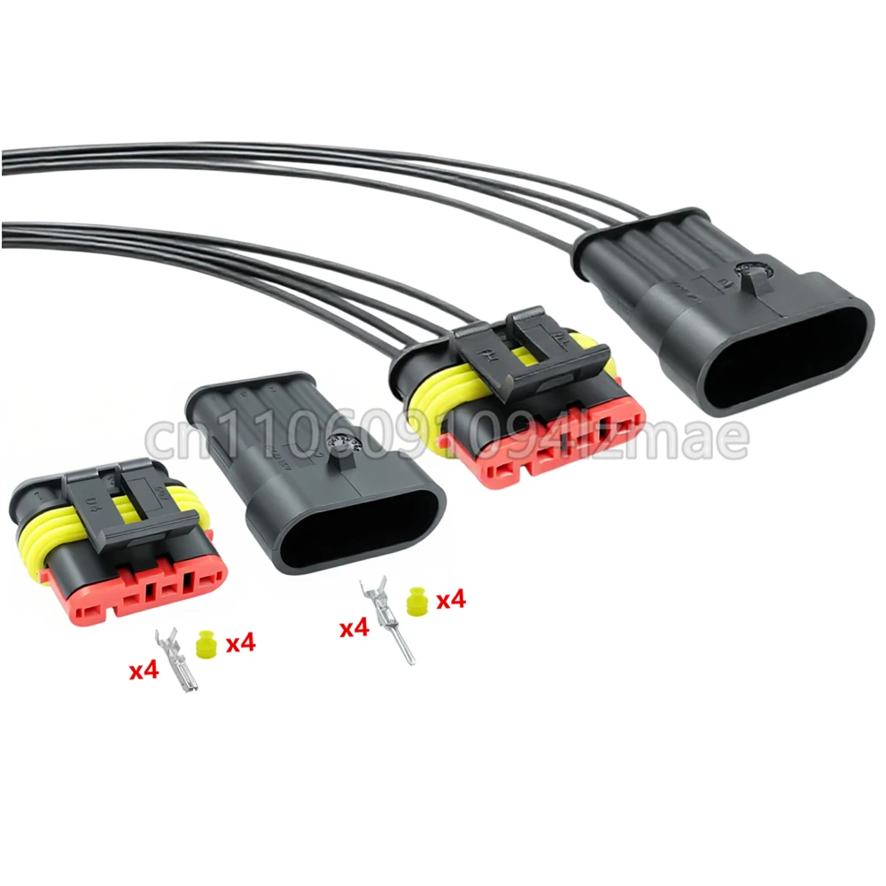 4 Pin Superseal Automotive Connector Electric Connectors And Sealed Waterproof Auto Socket 282106-1 282088-1
4 Pin Superseal Automotive Connector Electric Connectors And Sealed Waterproof Auto Socket 282106-1 282088-1