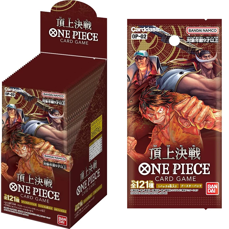 BANDAI ONE PIECE Card Game Paramount War OP-02 Booster BOX TCG JAPAN Collection Card 6 Cards Per Envelope
BANDAI ONE PIECE Card Game Paramount War OP-02 Booster BOX TCG JAPAN Collection Card 6 Cards Per Envelope