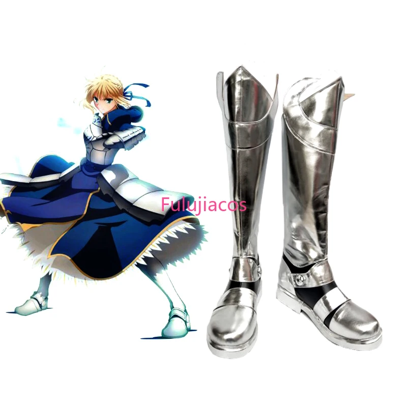 Fulujiacos Fate Stay Night Saber Boots Cosplay Shoes Custom Made Anime Halloween Party Game Cosplay Shoes Prop
Fulujiacos Fate Stay Night Saber Boots Cosplay Shoes Custom Made Anime Halloween Party Game Cosplay Shoes Prop