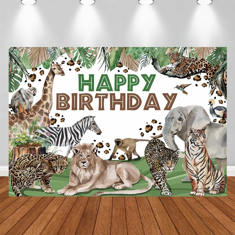 LS Photography Background Plant Giraffe Monkey Zebra Lion Leopard Decorations Birthday Kids Portrait Photo Backdrops Studio
LS Photography Background Plant Giraffe Monkey Zebra Lion Leopard Decorations Birthday Kids Portrait Photo Backdrops Studio