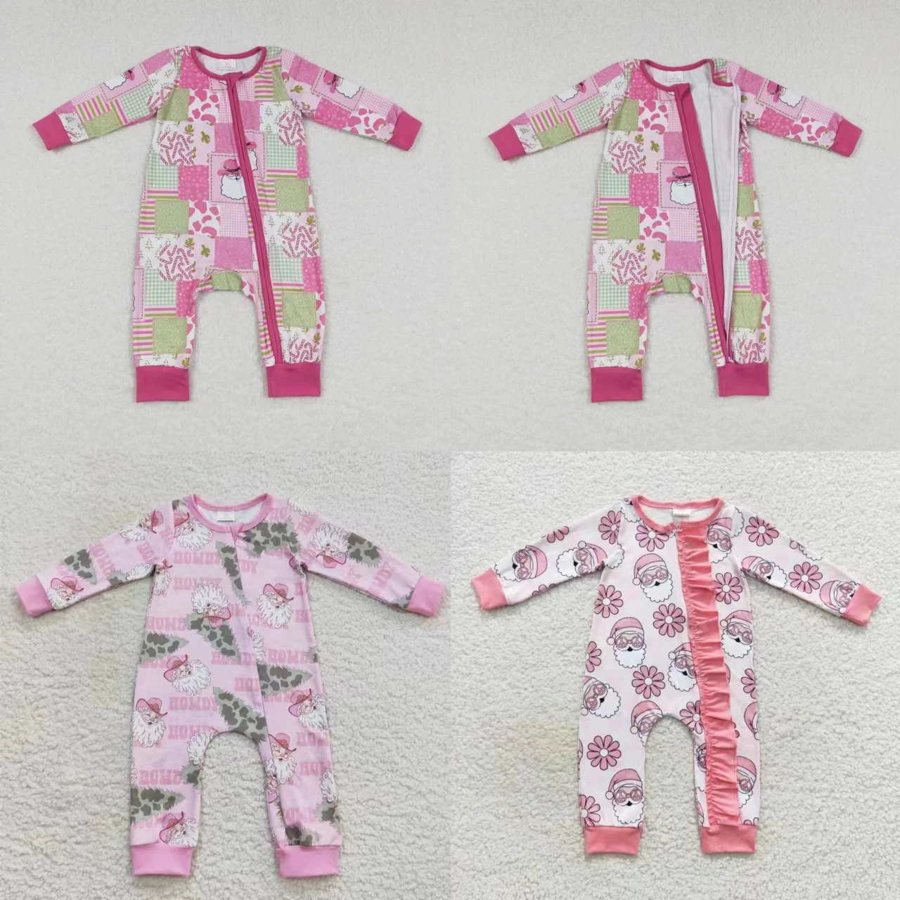 Wholesale Infant Western Christmas Santa Clothing Kids Children Jumpsuit Baby Girl Pink One Piece Newborn Toddler Zipper Romper
Wholesale Infant Western Christmas Santa Clothing Kids Children Jumpsuit Baby Girl Pink One Piece Newborn Toddler Zipper Romper