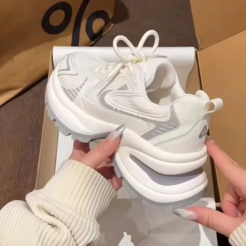 Silver Chunky Sneakers Women 2026 New Summer Breathable Platform Casual Dad Shoes
Silver Chunky Sneakers Women 2026 New Summer Breathable Platform Casual Dad Shoes