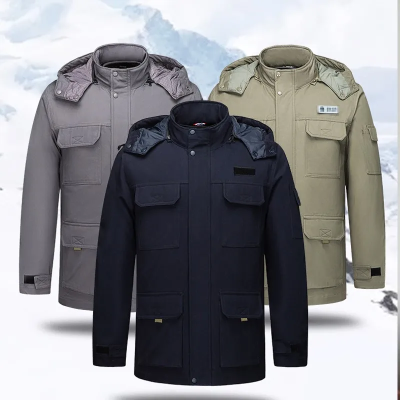 Winter Men's Thickened Cold Resistant Outdoor Work Cotton Jacket With Hood For Warmth, 3-color Multi Pocket Suzuki Work Winter
Winter Men's Thickened Cold Resistant Outdoor Work Cotton Jacket With Hood For Warmth, 3-color Multi Pocket Suzuki Work Winter