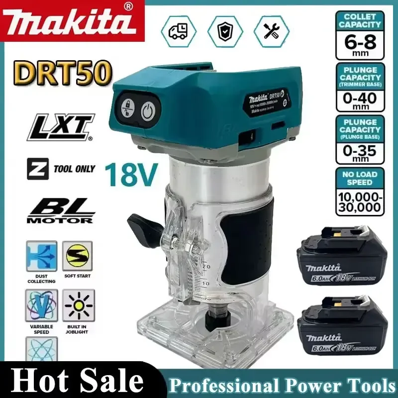 Makita DRT50 Original Trimmer Rechargeable Trimming Machine Brushless Slotting Tool Milling Woodwork Engraving Machine
Makita DRT50 Original Trimmer Rechargeable Trimming Machine Brushless Slotting Tool Milling Woodwork Engraving Machine