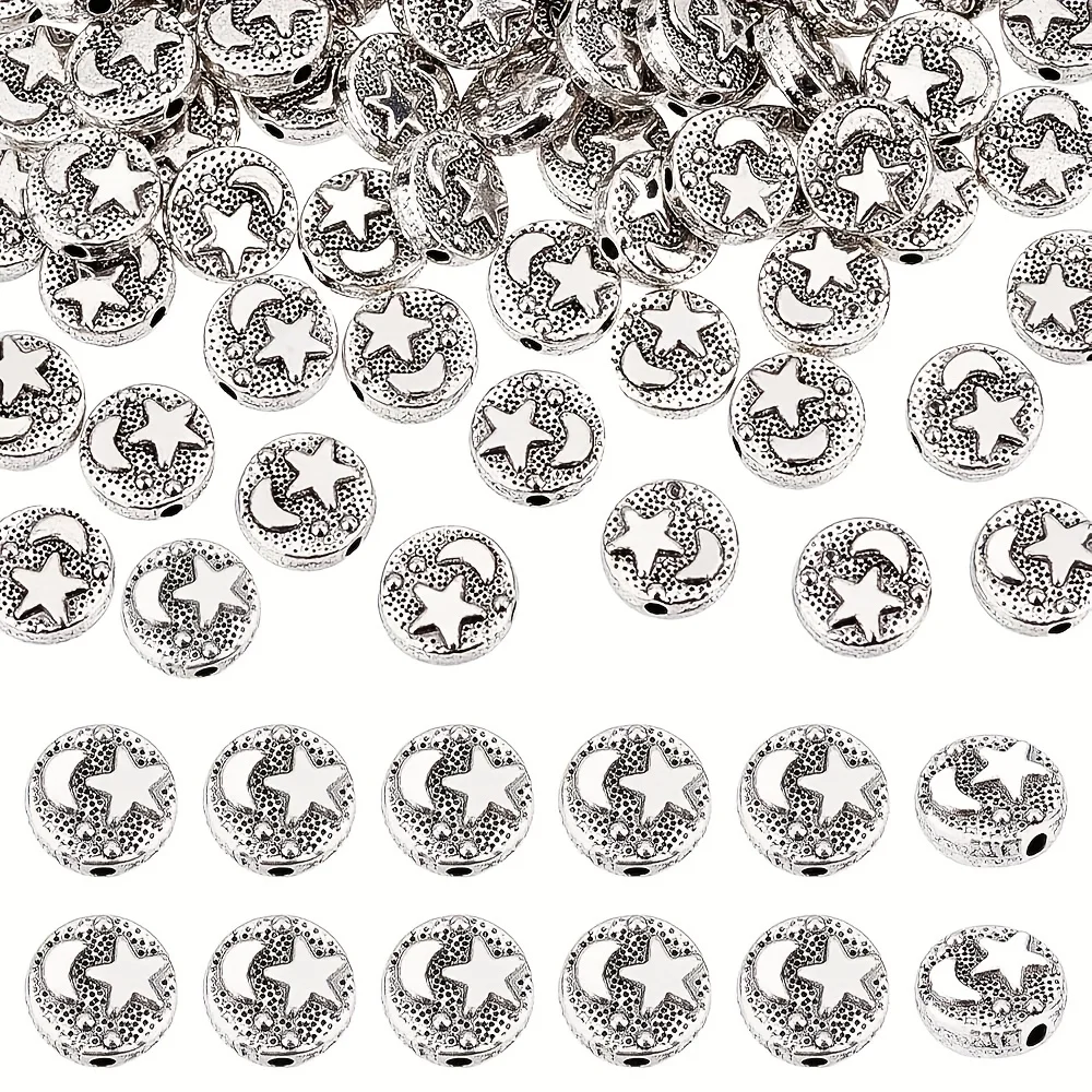 80/90/100 Star-shaped Moon-shaped Hole Decorated Beads, Suitable for DIY Handmade Jewelry Making Such As Earrings, Bracelets,
80/90/100 Star-shaped Moon-shaped Hole Decorated Beads, Suitable for DIY Handmade Jewelry Making Such As Earrings, Bracelets,