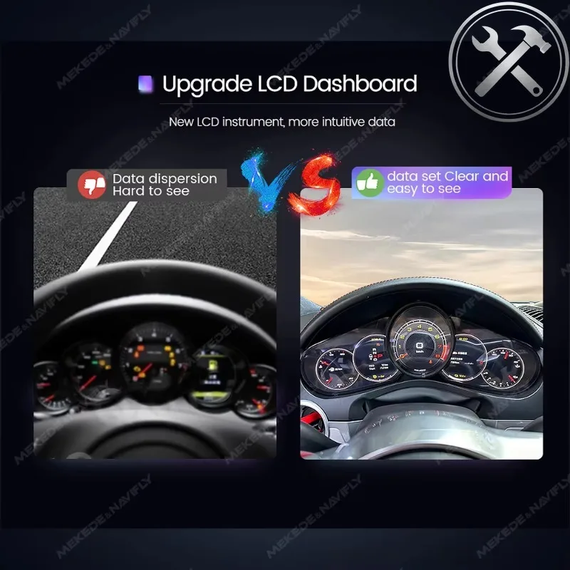 MEKEDE LINUX System HD Screen LCD Digital Dashboard Speedometer Cluster Auto Parts for Cayenne 2011-2016 PCM3.0/PCM3.1 & 2017
MEKEDE LINUX System HD Screen LCD Digital Dashboard Speedometer Cluster Auto Parts for Cayenne 2011-2016 PCM3.0/PCM3.1 & 2017