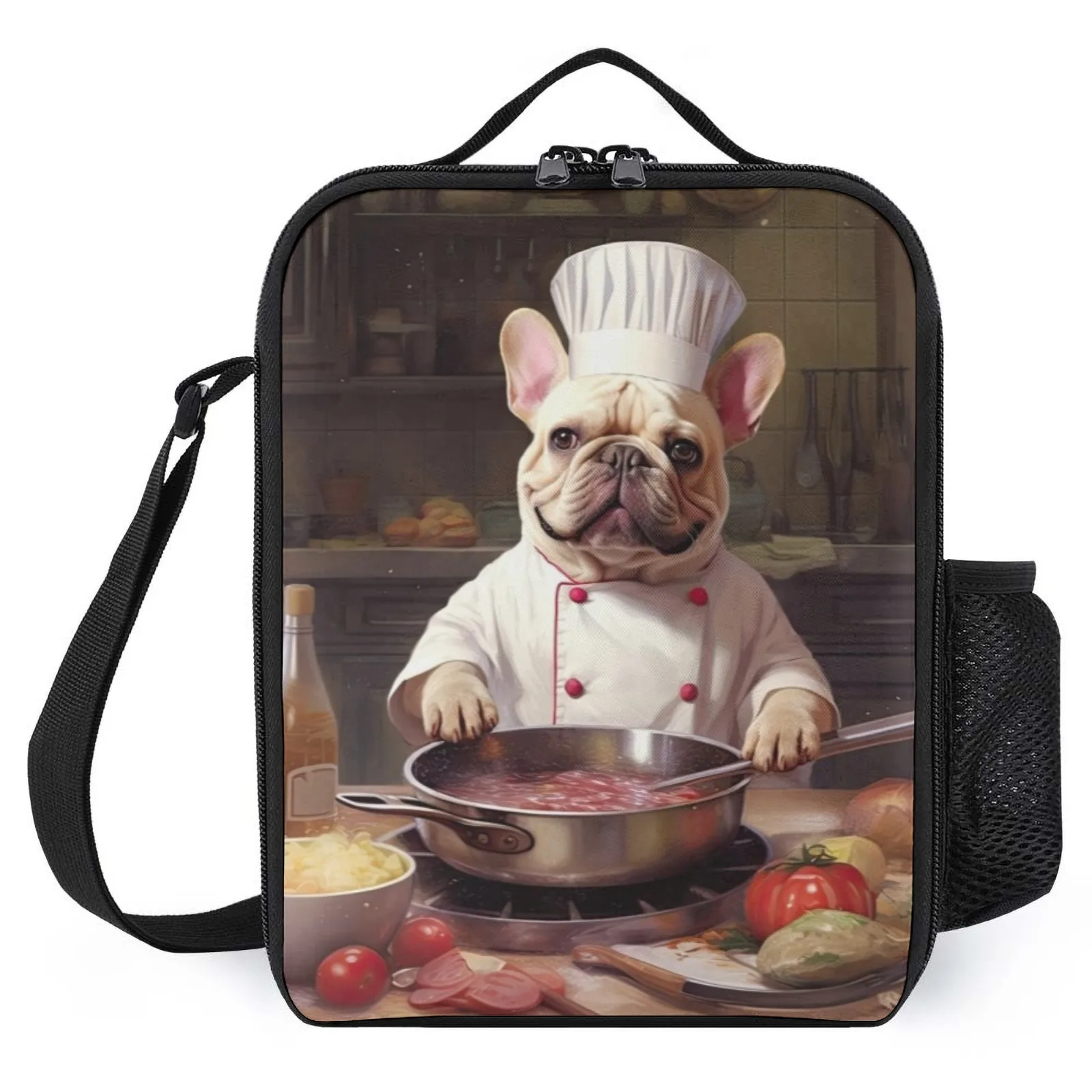 Cream French Bulldog Chef Bolsa Printed French School Teacher Gifts Thermal Lunch Bags Insulation Lunch Box Bag
Cream French Bulldog Chef Bolsa Printed French School Teacher Gifts Thermal Lunch Bags Insulation Lunch Box Bag