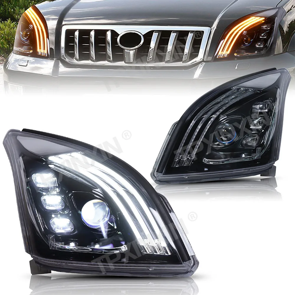 Высококачественные автозапчасти для Toyota Prado 2003-2009, светодиодные фары, бифокальные линзы в сборе, высококачественные автомобильные аксессуары, Лидер продаж
Высококачественные автозапчасти для Toyota Prado 2003-2009, светодиодные фары, бифокальные линзы в сборе, высококачественные автомобильные аксессуары, Лидер продаж