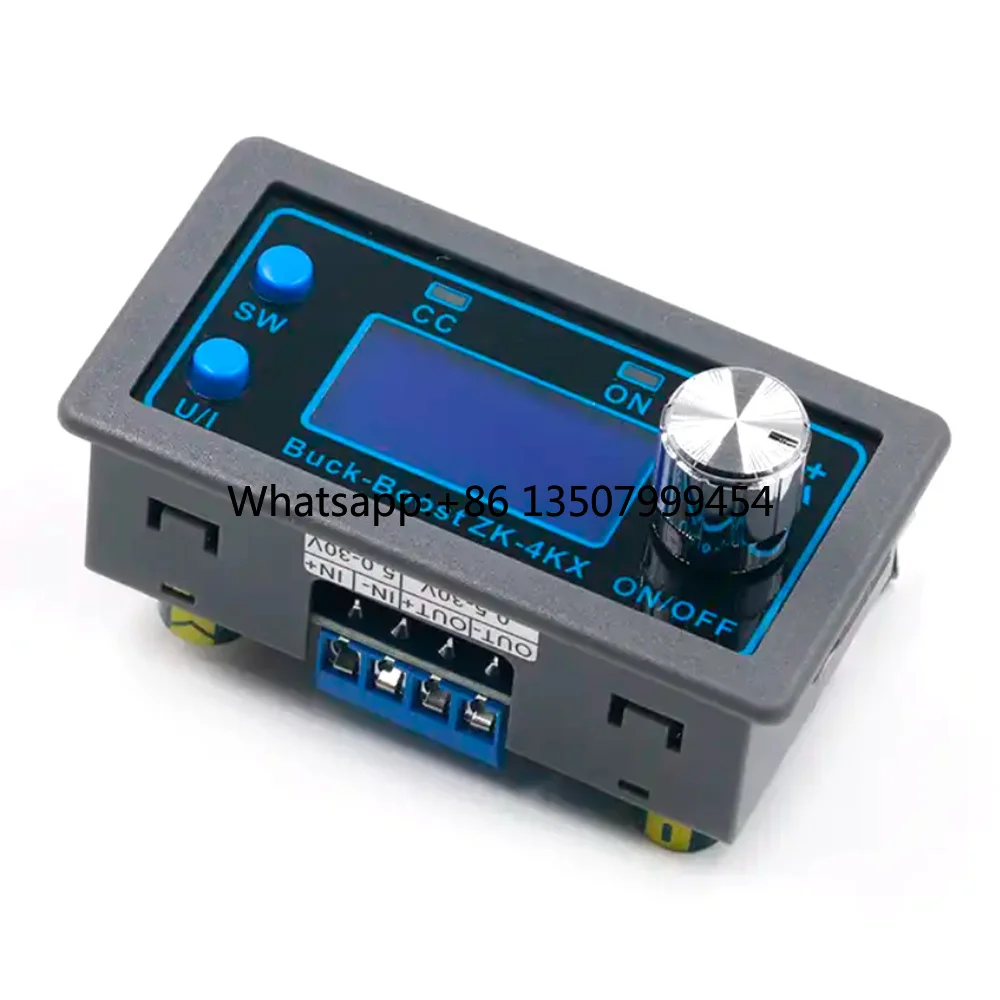 DC5.0V-30V Single Phase SVC CC CV Buck/Boost Converter 4A 12V 24V Adjustable Regulated Laboratory Power Supply Module
DC5.0V-30V Single Phase SVC CC CV Buck/Boost Converter 4A 12V 24V Adjustable Regulated Laboratory Power Supply Module