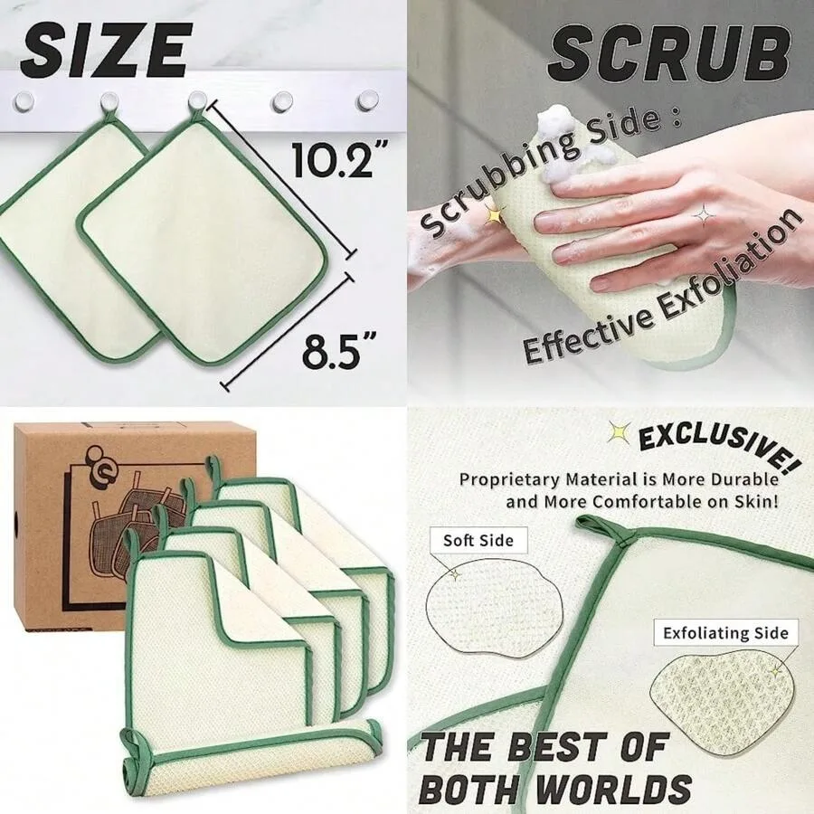 2026-New-MyHomeBody Dual-Textured Exfoliating Washcloth With Soft And Scrubbing Side Body Exfoliation Scrubber For Bath Shower
2026-New-MyHomeBody Dual-Textured Exfoliating Washcloth With Soft And Scrubbing Side Body Exfoliation Scrubber For Bath Shower