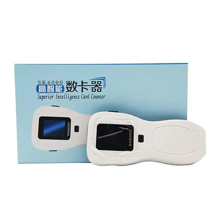 Hot Selling SK6000 Handheld Portable Automatic regular Card Counter with English version RFID smart plastic Card Counter
Hot Selling SK6000 Handheld Portable Automatic regular Card Counter with English version RFID smart plastic Card Counter