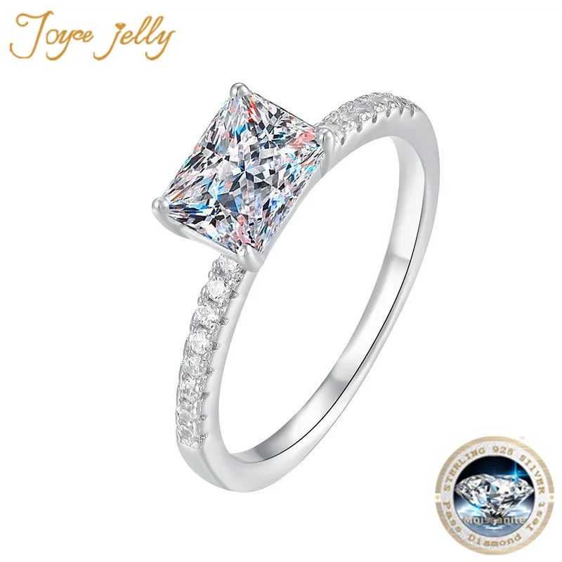 Real Sterling Silver 925 1CT Emerald Cut Moissanite Ring D Color VVS Stone Created Diamond Wedding Rings For Women Fine Jewelry
Real Sterling Silver 925 1CT Emerald Cut Moissanite Ring D Color VVS Stone Created Diamond Wedding Rings For Women Fine Jewelry