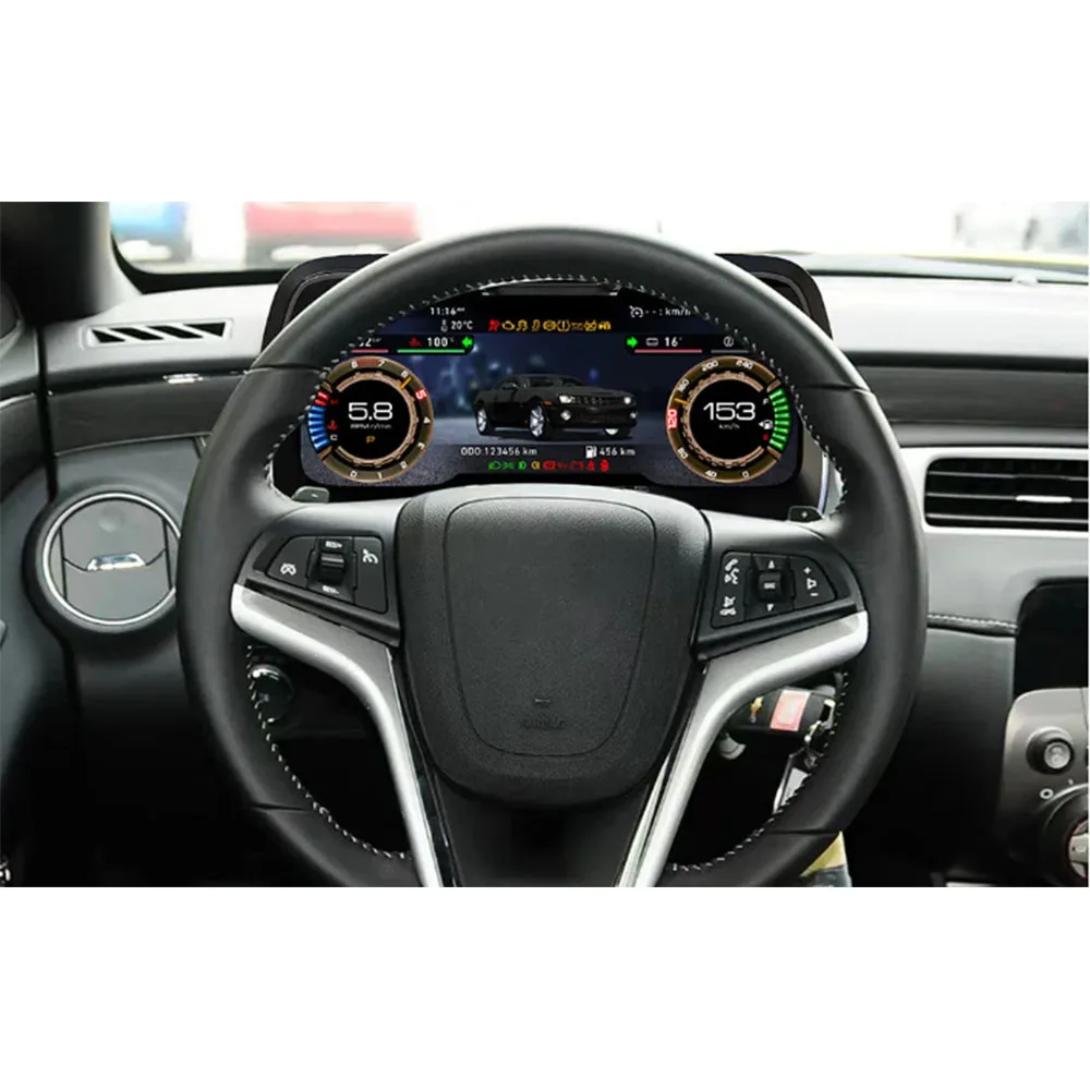 12.3" LCD Digital Dashboard Cluster For CHEVROLET CAMARO 2010-2015 Speedometer Virtual Instrument Panel Cockpit Meter Upgrade
12.3" LCD Digital Dashboard Cluster For CHEVROLET CAMARO 2010-2015 Speedometer Virtual Instrument Panel Cockpit Meter Upgrade
