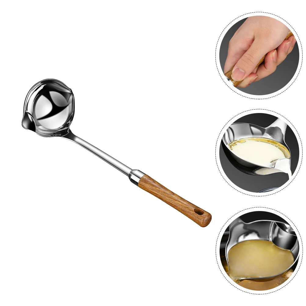1pc Stainless Steel Soup Spoon Filtering Oil Separator Creative Hotpot Scoop Kitchen Gadget Tool For Home Restaurant Use
1pc Stainless Steel Soup Spoon Filtering Oil Separator Creative Hotpot Scoop Kitchen Gadget Tool For Home Restaurant Use