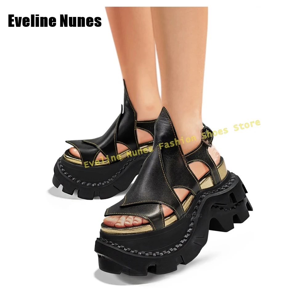 Black Platform Slingback Punk Sandals Open Toe Thick Sole Height Increasing Subculture Style Spicy Girl Pumps 2025 Summer Trend
Black Platform Slingback Punk Sandals Open Toe Thick Sole Height Increasing Subculture Style Spicy Girl Pumps 2025 Summer Trend