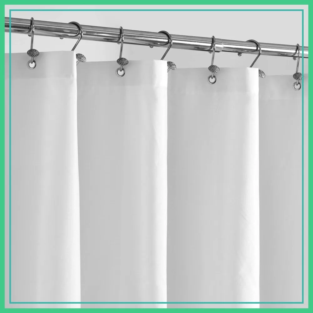 Long Fabric Shower Curtain Liner Waterproof - 72" x 78", Soft & Lightweight with Magnets, Machine Washable
Long Fabric Shower Curtain Liner Waterproof - 72" x 78", Soft & Lightweight with Magnets, Machine Washable