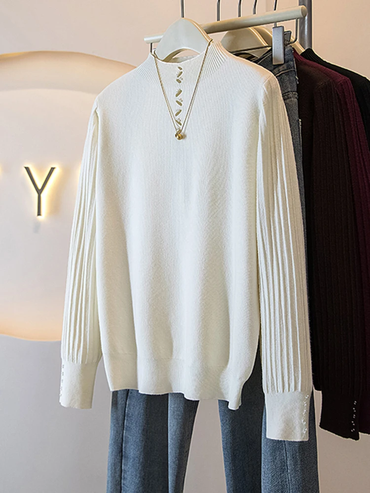 plus Size High Ne Long Sve Knitted Sweater Women's Autumn Winter Faionable Loose Fit Inner irt Base Layer Top
plus Size High Ne Long Sve Knitted Sweater Women's Autumn Winter Faionable Loose Fit Inner irt Base Layer Top