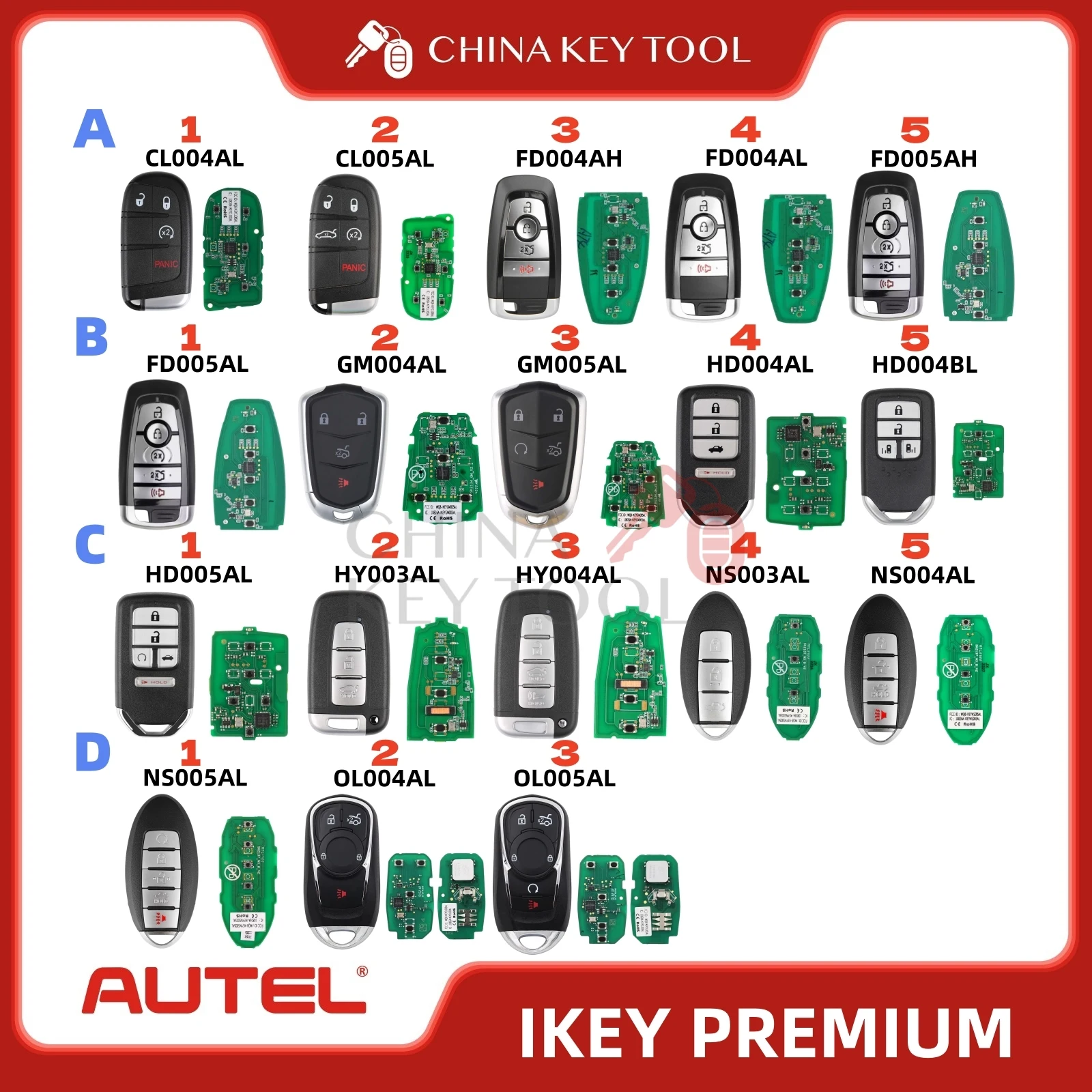 AUTEL SMART KEY IKEYCL004 CL005AL FD004AH/L FD005AH/L GM004/5AL HD004AL HD004BL HD005AL HY003/4AL NS003/5AL NS004AL OL004/5AL
AUTEL SMART KEY IKEYCL004 CL005AL FD004AH/L FD005AH/L GM004/5AL HD004AL HD004BL HD005AL HY003/4AL NS003/5AL NS004AL OL004/5AL
