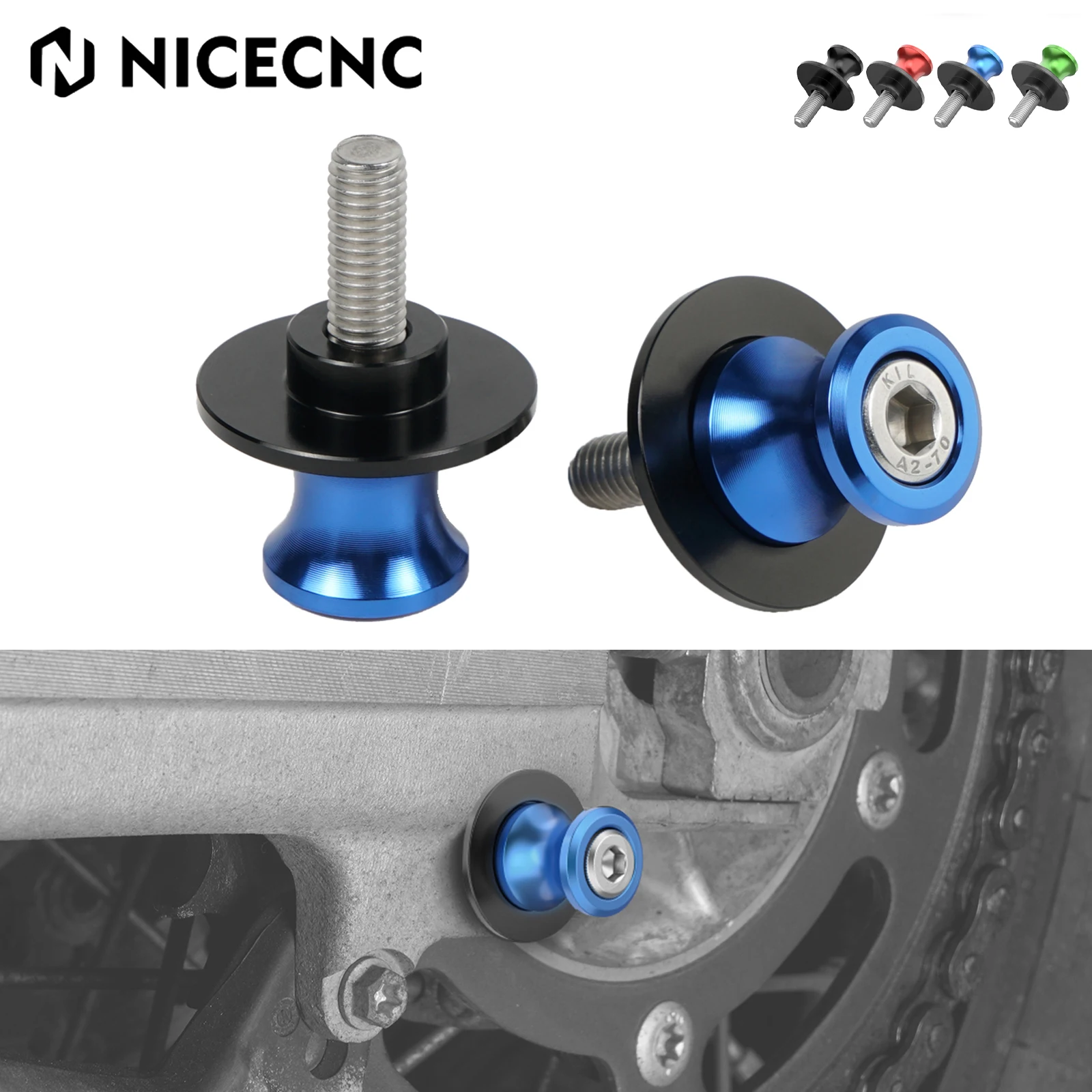 8mm Swingarm Spools Slider Stand For Suzuki GSXR600 GSXR750 SV650 SV1000 Honda CBR600RR CBR900RR CBR929RR Triumph Daytona 675
8mm Swingarm Spools Slider Stand For Suzuki GSXR600 GSXR750 SV650 SV1000 Honda CBR600RR CBR900RR CBR929RR Triumph Daytona 675