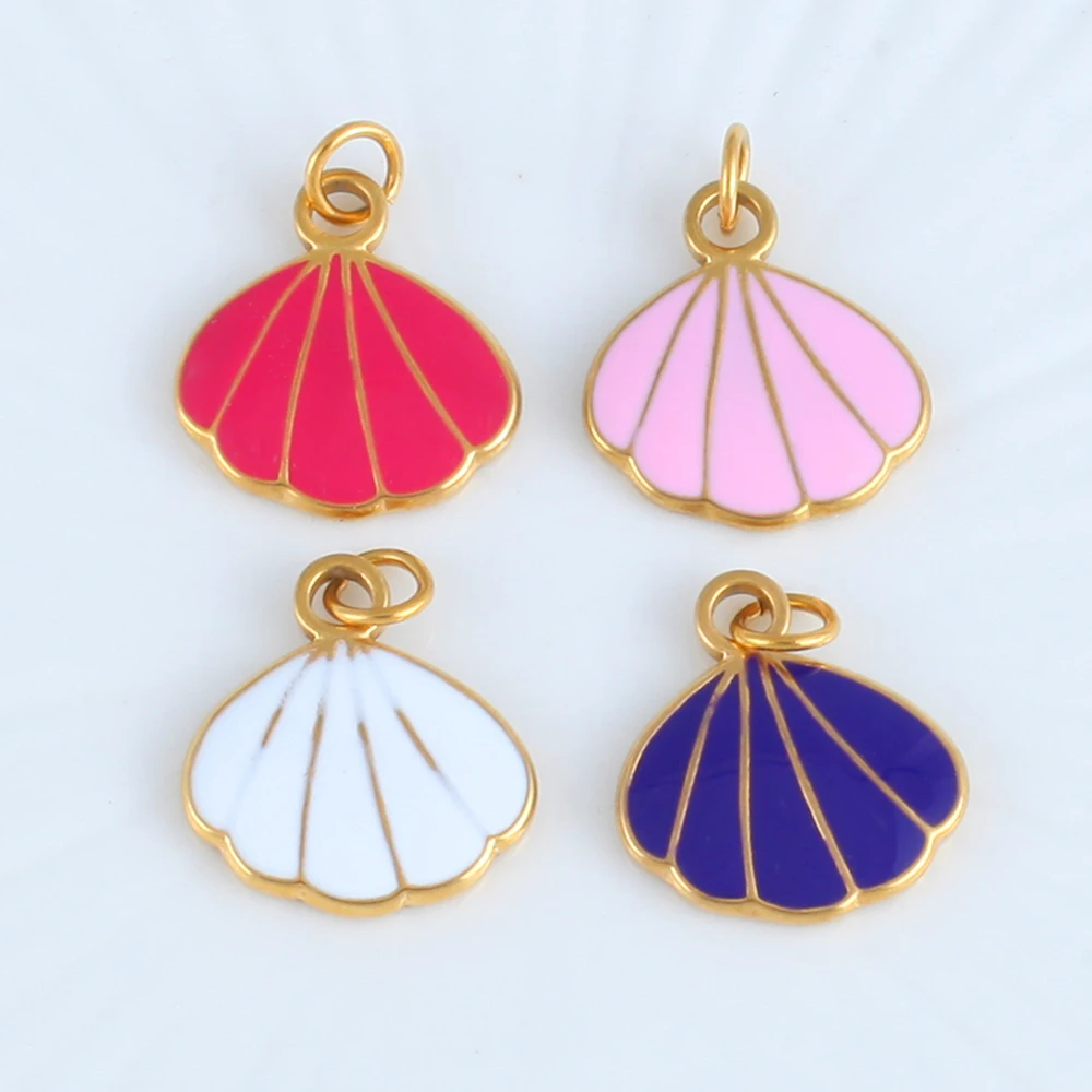 Stainless Steel Shell Pendant Y2K Series Candy Accessories Cute Enamel Charms for DIY Necklace Bracelet Jewelry Making Women
Stainless Steel Shell Pendant Y2K Series Candy Accessories Cute Enamel Charms for DIY Necklace Bracelet Jewelry Making Women