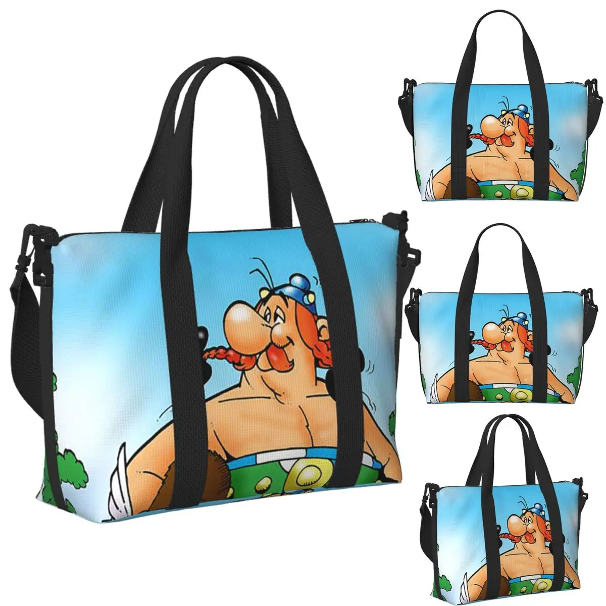 Custom Asterix Obelix Beach Travel Bag Large Capacity Tote Bags for Gym Yoga Women Shopping Duffle Shoulder Bag
Custom Asterix Obelix Beach Travel Bag Large Capacity Tote Bags for Gym Yoga Women Shopping Duffle Shoulder Bag