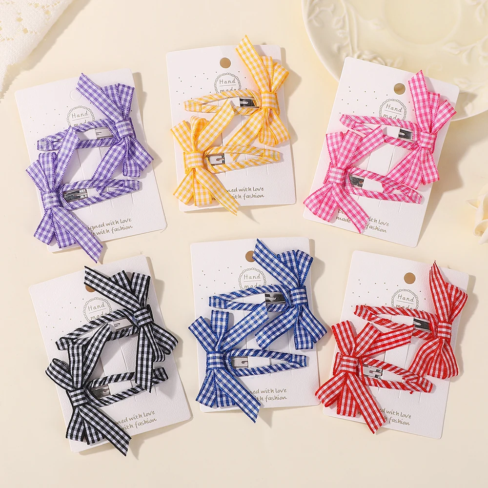 2Pcs/Set Double Layer Plaid Bow Hair Clips Cute Baby Girls Hairgripes Sweet Bangs Headdress Hair Accessories for Christmas Gift
2Pcs/Set Double Layer Plaid Bow Hair Clips Cute Baby Girls Hairgripes Sweet Bangs Headdress Hair Accessories for Christmas Gift