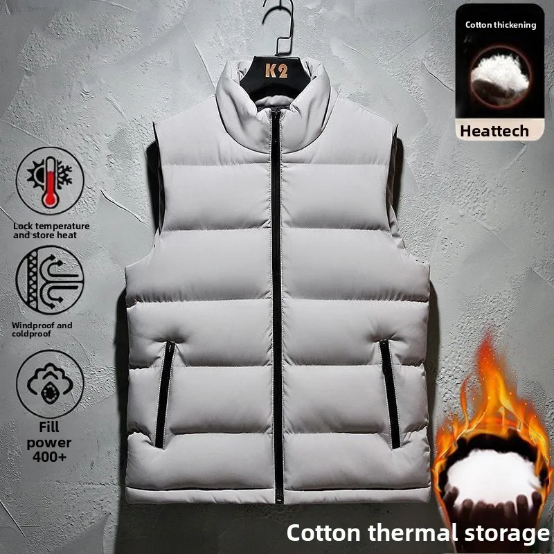 Хлопковый жилет Thiened, мужская верхняя одежда, теплая, модная, осенне-зимняя, на молнии, подставка из полиэфирного волокна
Хлопковый жилет Thiened, мужская верхняя одежда, теплая, модная, осенне-зимняя, на молнии, подставка из полиэфирного волокна