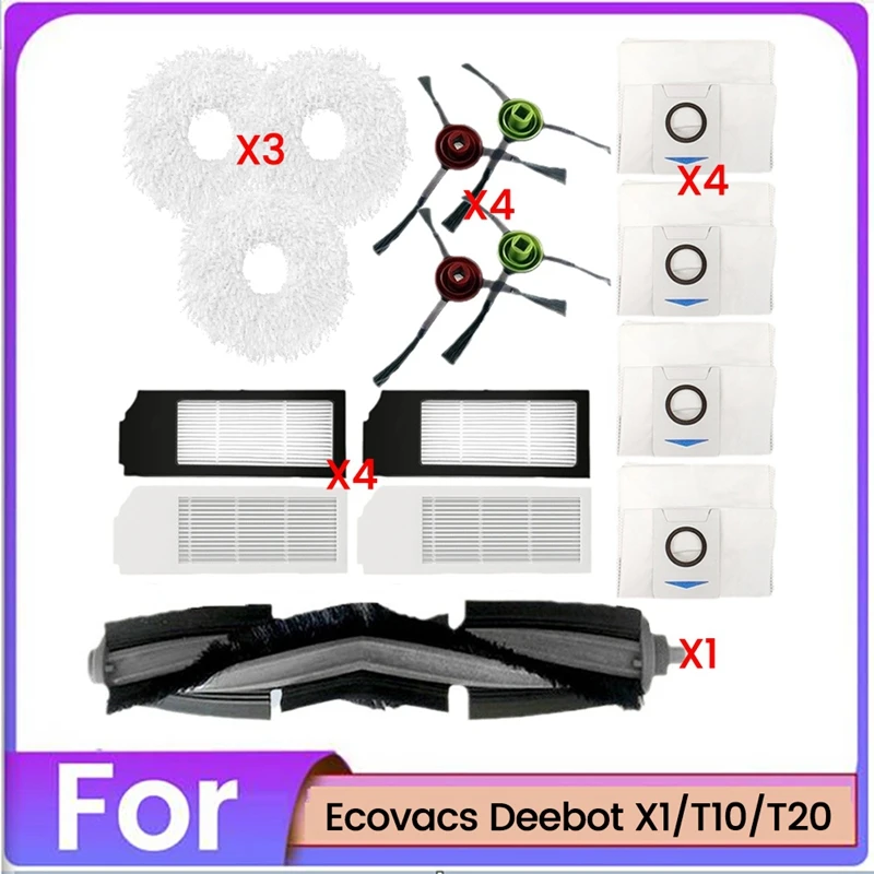 16PCS Brush Mop Cloth Dust Bag And Filter Kit For Ecovacs Deebot X1 T10 T20 Vacuum Cleaner Accessories Replacement Parts
16PCS Brush Mop Cloth Dust Bag And Filter Kit For Ecovacs Deebot X1 T10 T20 Vacuum Cleaner Accessories Replacement Parts