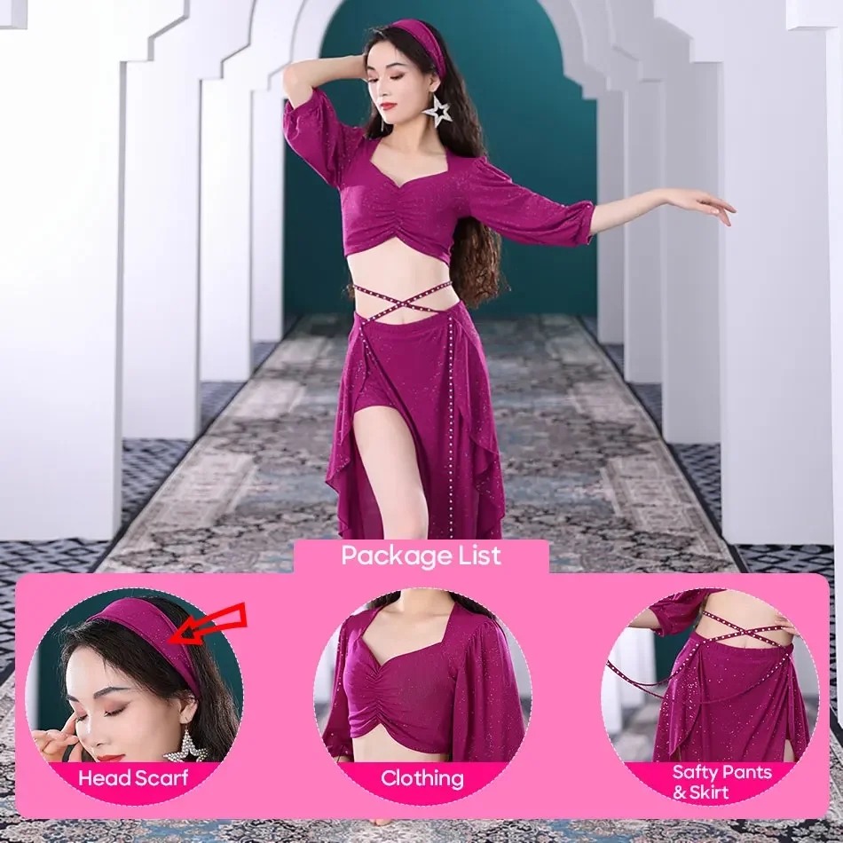 Belly Dance Suit French Court Style Skirt Set Oriental Belly Dancing Performance Practice Uniform Women Belly Dance Clothes
Belly Dance Suit French Court Style Skirt Set Oriental Belly Dancing Performance Practice Uniform Women Belly Dance Clothes