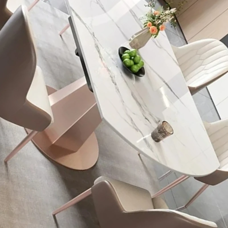 Rotating Dining Table Modern Simpleand Light Luxury Household Items Retracted Circular Shape Mesas De Comedor Home Furniture
Rotating Dining Table Modern Simpleand Light Luxury Household Items Retracted Circular Shape Mesas De Comedor Home Furniture