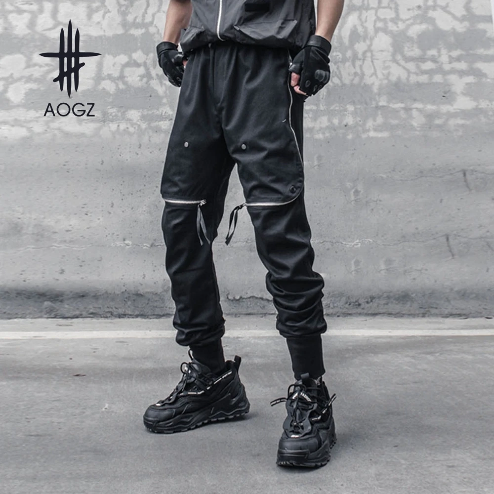 AOGZ Punk Streetwear Cargo Pants Men Hip Hop Casual Pants Harajuku Zipper Pockets Elastic Waist Joggers Pants Trousers 2022SS
AOGZ Punk Streetwear Cargo Pants Men Hip Hop Casual Pants Harajuku Zipper Pockets Elastic Waist Joggers Pants Trousers 2022SS
