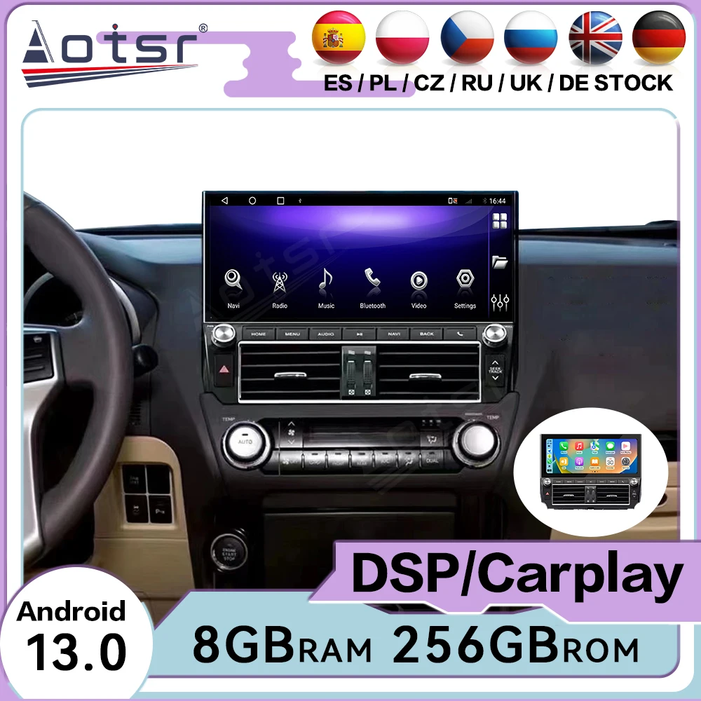 Android Auto Multimedia Car Radio For Toyota Land Cruiser Prado 2014~2017 GPS Navigation Audio Stereo Receiver Head Unit Carplay
Android Auto Multimedia Car Radio For Toyota Land Cruiser Prado 2014~2017 GPS Navigation Audio Stereo Receiver Head Unit Carplay