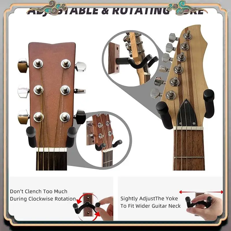 Durable 2PCS Guitar Wall Mount, Guitar Hangers Hooks Bracket Holders For Acoustic And Electric Guitars Bass Banjo Black Easy Ins
Durable 2PCS Guitar Wall Mount, Guitar Hangers Hooks Bracket Holders For Acoustic And Electric Guitars Bass Banjo Black Easy Ins