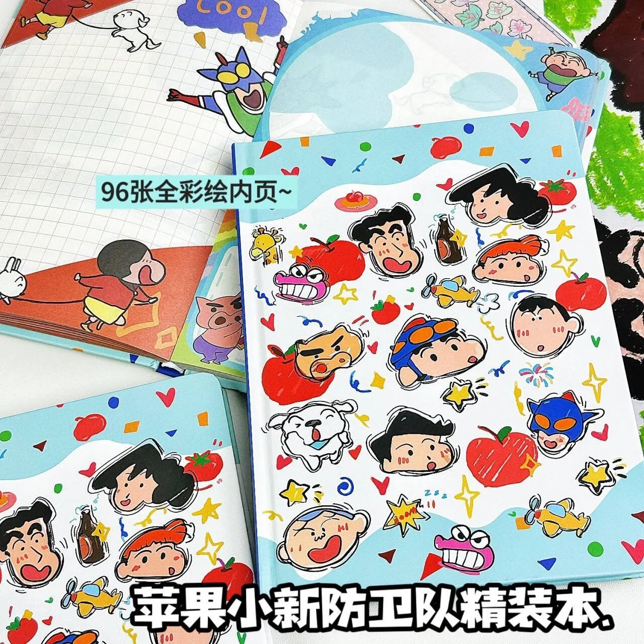 New Crayon Shin chan Notebook Cartoon A5 Hardshell Full Color Painted Inner Page Notebook Student Cute Printed Handbook
New Crayon Shin chan Notebook Cartoon A5 Hardshell Full Color Painted Inner Page Notebook Student Cute Printed Handbook
