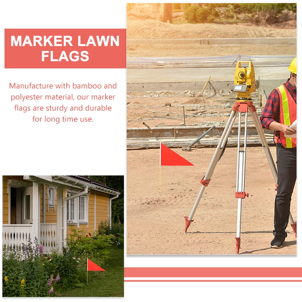 Flag Small Yard Flags Marker Utility for Hand Held Marking Construction Banner Triangular Warning
Flag Small Yard Flags Marker Utility for Hand Held Marking Construction Banner Triangular Warning