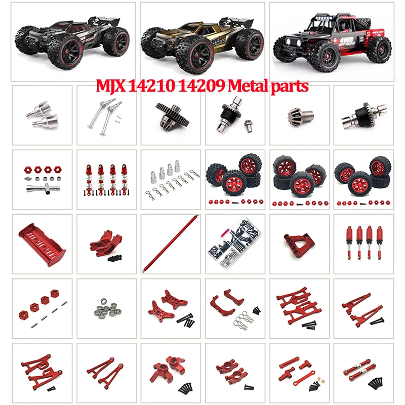 MJX 14209 14210 Metal Parts Swing Arm Pull Rod Shock Absorber Steering Device Bearing Gear Transmission Shaft Rear Wing Screws
MJX 14209 14210 Metal Parts Swing Arm Pull Rod Shock Absorber Steering Device Bearing Gear Transmission Shaft Rear Wing Screws