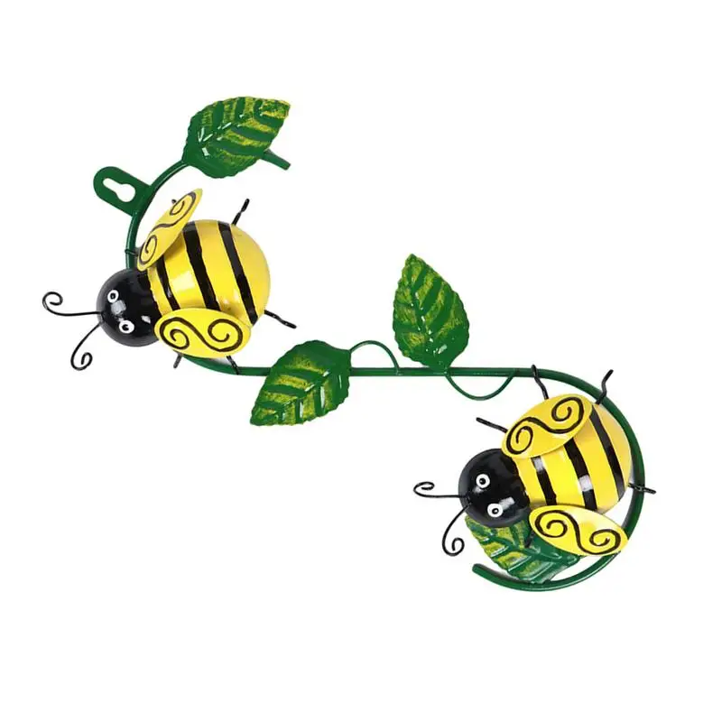 3D Metal Bee Green Leaf Wall Art Decor Garden Outdoor Miniaturas Sculpture Bee Wall Hanging Ornaments For Room Decor
3D Metal Bee Green Leaf Wall Art Decor Garden Outdoor Miniaturas Sculpture Bee Wall Hanging Ornaments For Room Decor