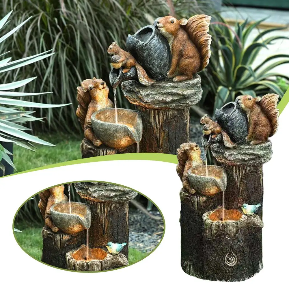 Solar Power Resin Patio Fountain Garden Design With Squirrel Garden Led Simulation Duck Decoration Light Outdoor Buildings X4F8
Solar Power Resin Patio Fountain Garden Design With Squirrel Garden Led Simulation Duck Decoration Light Outdoor Buildings X4F8