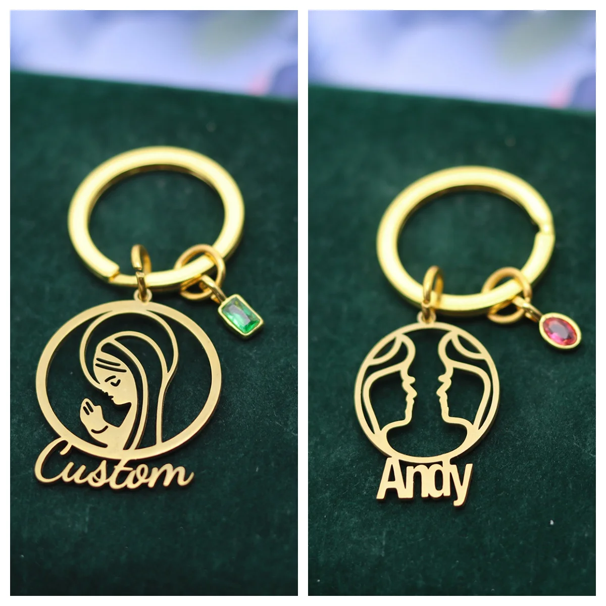 Customized Name Circular Cartoon Girl Portrait Pendant Keychain Personalized Men Women Cute Keyring Stainless Steel Jewelry Gift
Customized Name Circular Cartoon Girl Portrait Pendant Keychain Personalized Men Women Cute Keyring Stainless Steel Jewelry Gift