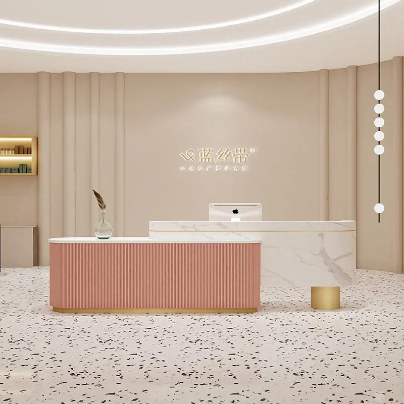 Modern Minimalist Company Reception Desk Nordic High-end Hotel Consultation Counter Bar Commercial Furniture Balcao Recepção FYR
Modern Minimalist Company Reception Desk Nordic High-end Hotel Consultation Counter Bar Commercial Furniture Balcao Recepção FYR