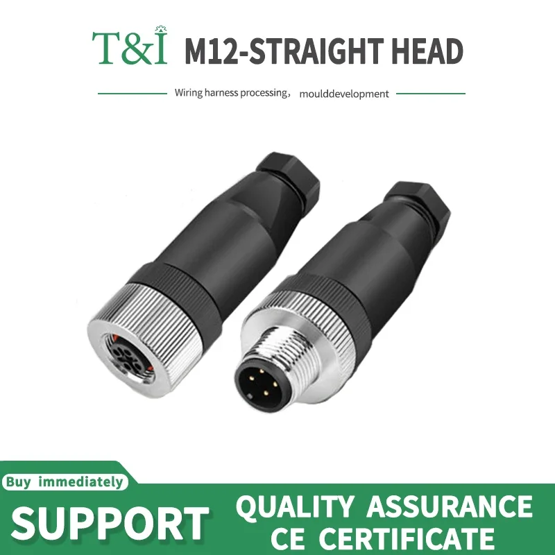 5 PCS M12 sensor connector waterproof male&female plug screw threaded coupling 3 4 5 8 12 Pin A type sensor connectors
5 PCS M12 sensor connector waterproof male&female plug screw threaded coupling 3 4 5 8 12 Pin A type sensor connectors