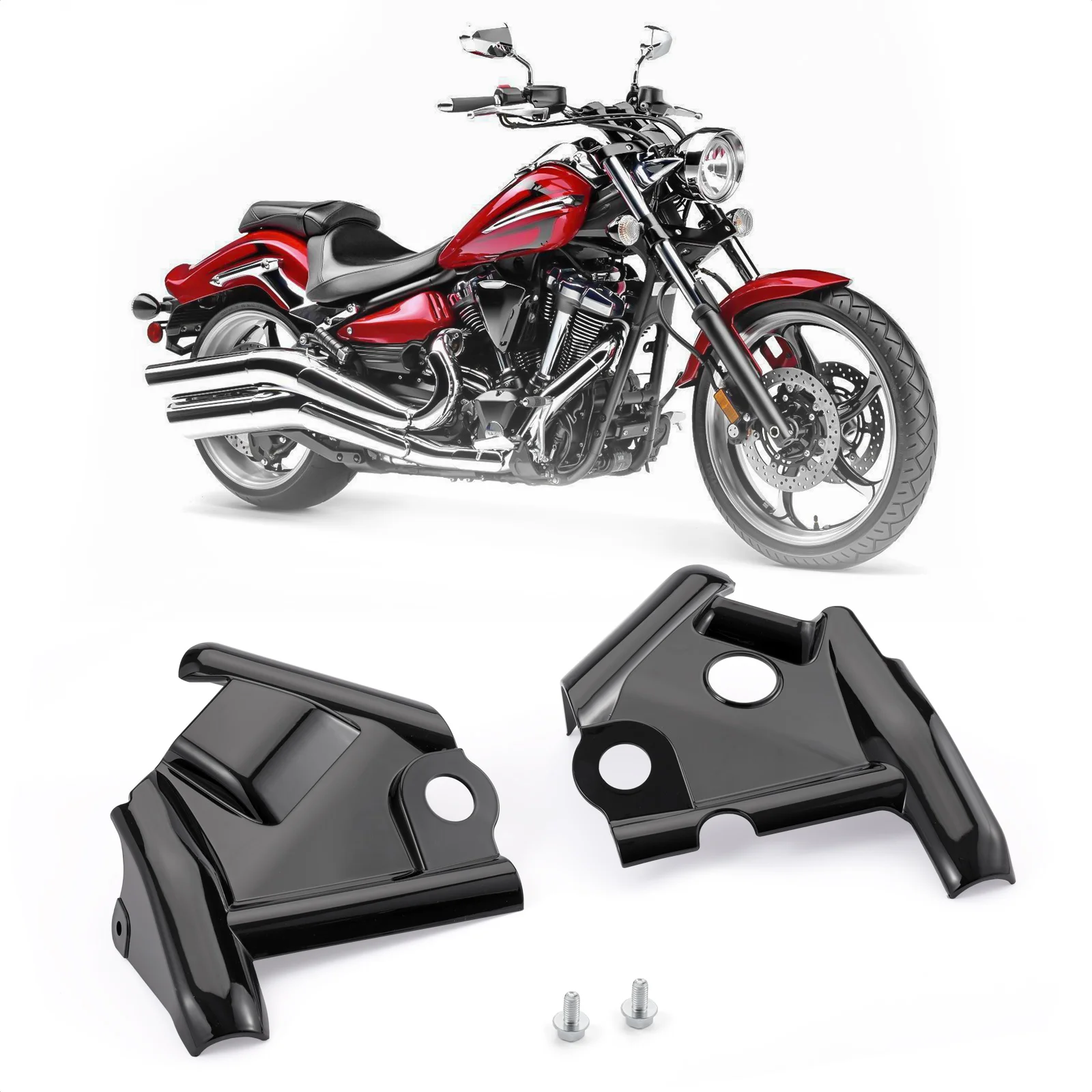 For Yamaha V-Star XVS1100 1999-2011 Motorcycle ABS Plastic Front Fork Upper Frame Neck Cover Gloss Black Accessories
For Yamaha V-Star XVS1100 1999-2011 Motorcycle ABS Plastic Front Fork Upper Frame Neck Cover Gloss Black Accessories