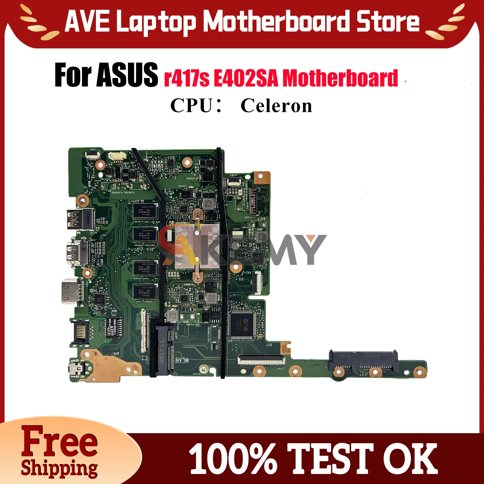 E402SA Материнская плата для ноутбука ASUS EeeBook E402S r417s E502SA Материнская плата для ноутбука с процессором Celeron 100% тестирование ОК быстрая доставка
E402SA Материнская плата для ноутбука ASUS EeeBook E402S r417s E502SA Материнская плата для ноутбука с процессором Celeron 100% тестирование ОК быстрая доставка